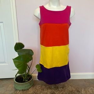 Vintage Nine West color block mini dress